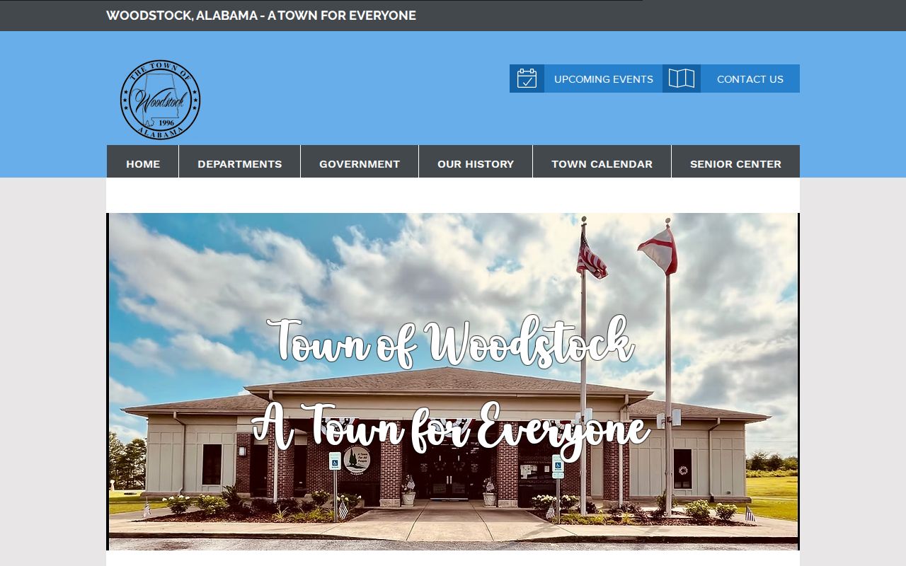 Woodstock criminal records contact at Town Hall